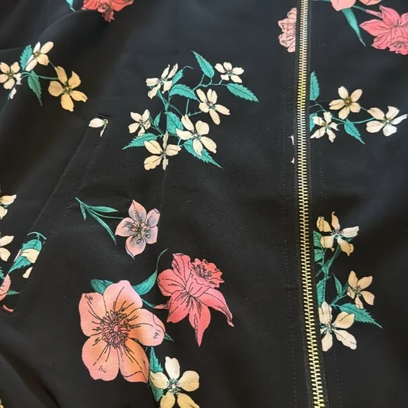 NWT Lane Bryant Black Floral Jacket Size 18/20 - Picture 6 of 9